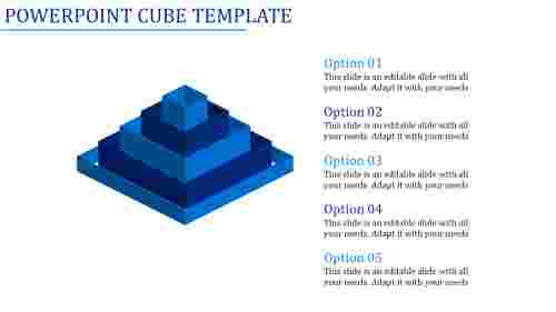 powerpoint cube template-Powerpoint Cube Template-Blue
